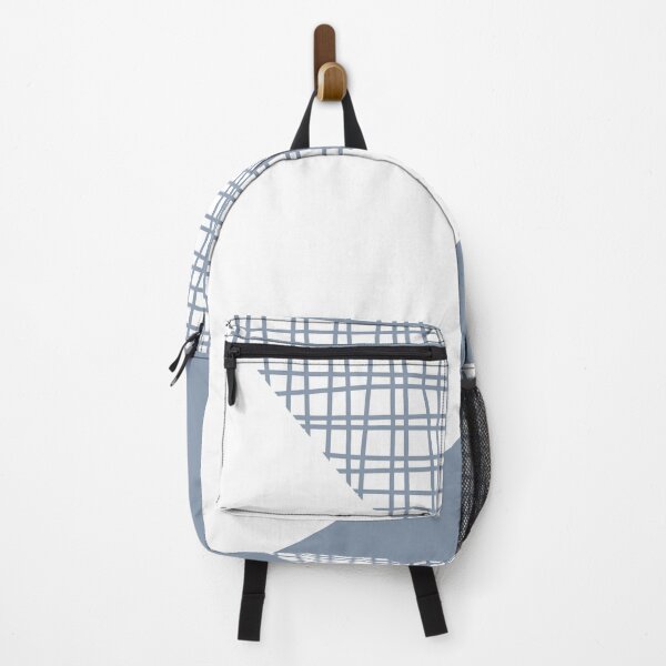 Item preview, Slate Blue White Nordic Color Blocks designed and sold by Delinda Graphic Studio.