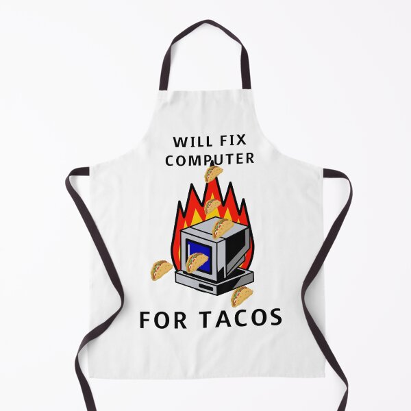 Item preview, WILL FIX COMPUTER FOR TACOS designed and sold by RetroPlaceee.