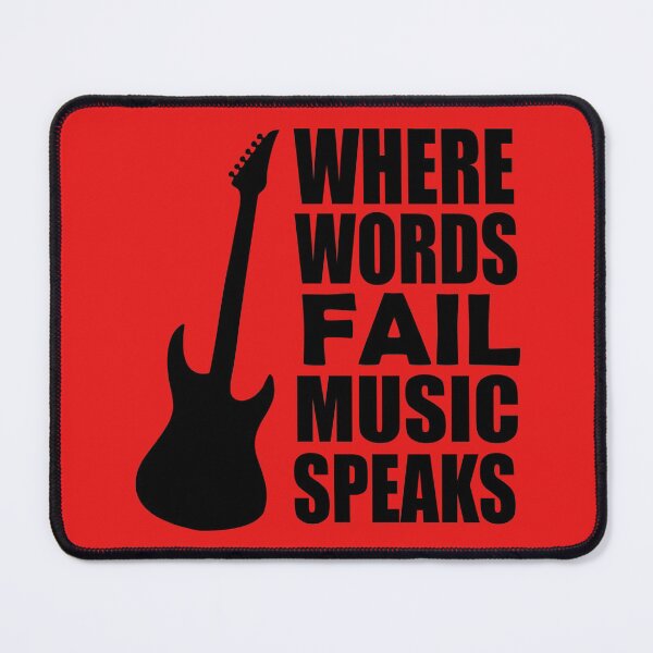 Item preview, Where Words Fail Music Speaks Music Quote designed and sold by DesignHouse07.