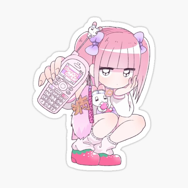 Menhera-chan peeker - Peeking anime girl | Sticker