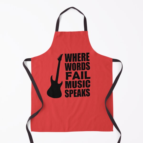 Item preview, Where Words Fail Music Speaks Music Quote designed and sold by DesignHouse07.