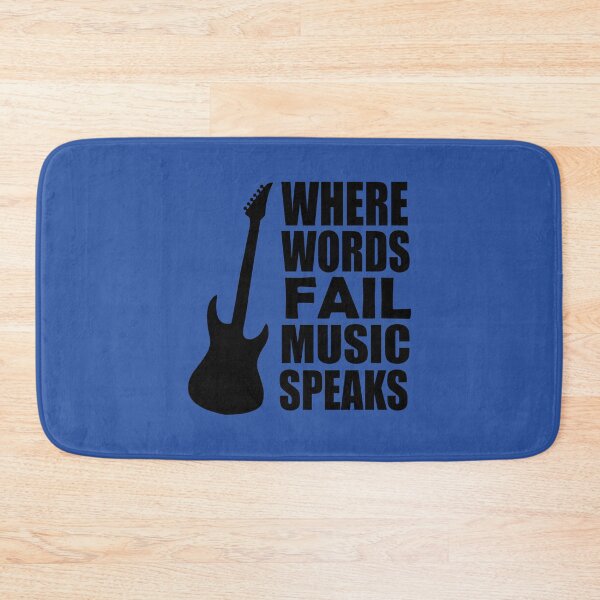 Item preview, Where Words Fail Music Speaks Music Quote designed and sold by DesignHouse07.
