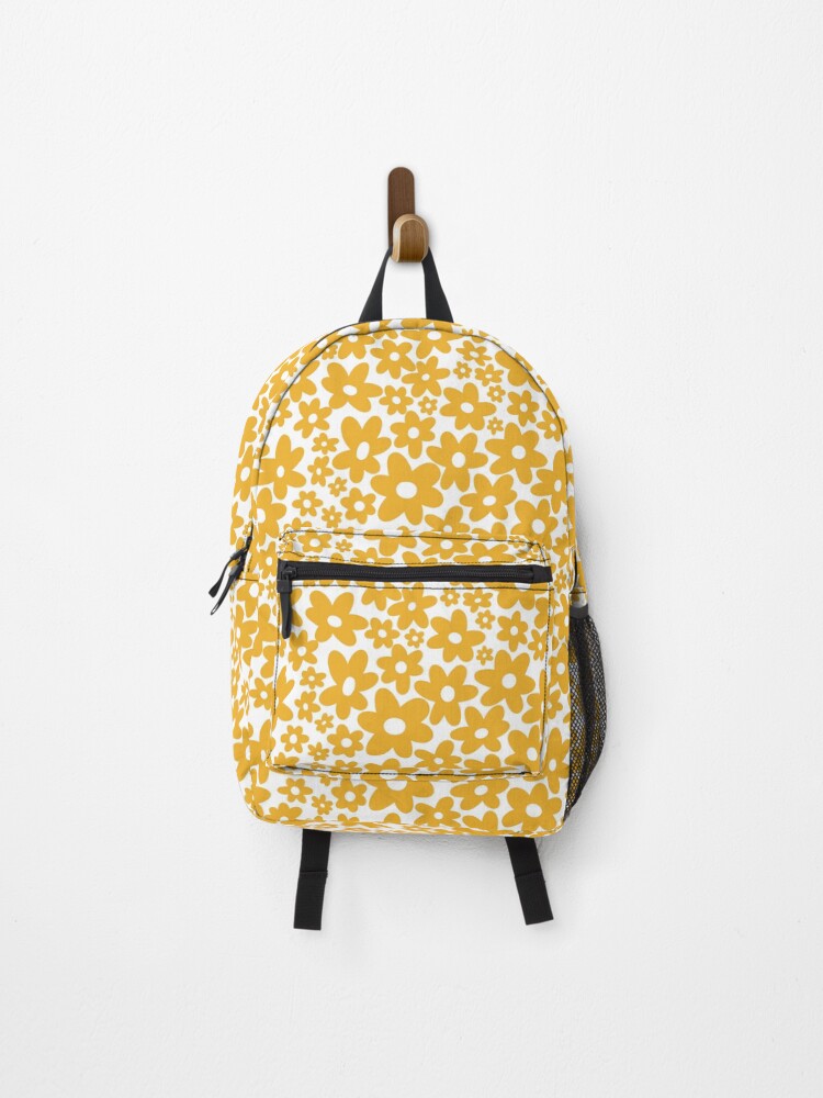 Yellow flower backpack new arrivals