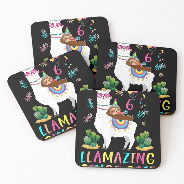 Item preview, Llamazing Since 2015 Llama 6th Birthday 6 Years Old designed and sold by sanchezburns.
