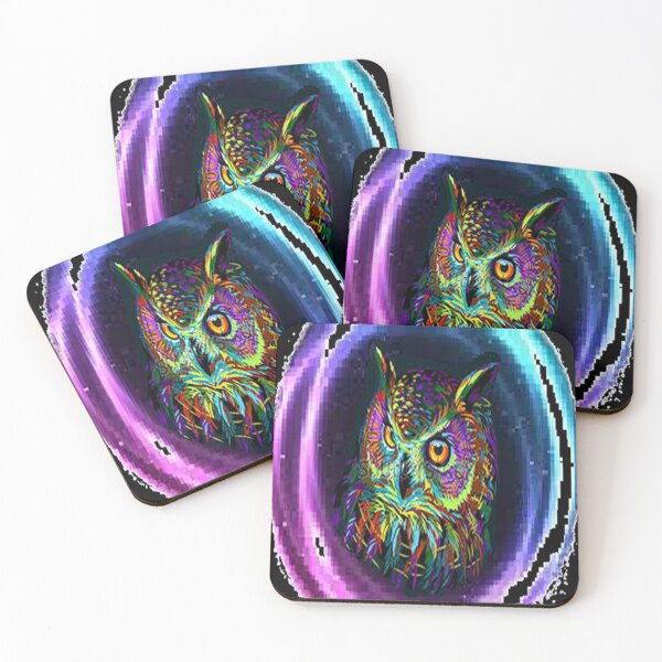 Item preview, Funky,colorful arty cute owl design designed and sold by Adri Barnard.