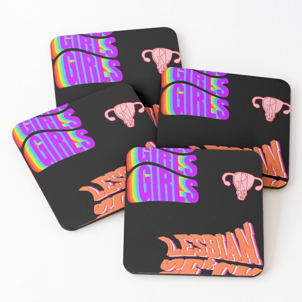 Item preview, Girls Girls Lesbian pride sticker pack for lesbians designed and sold by lucomini.