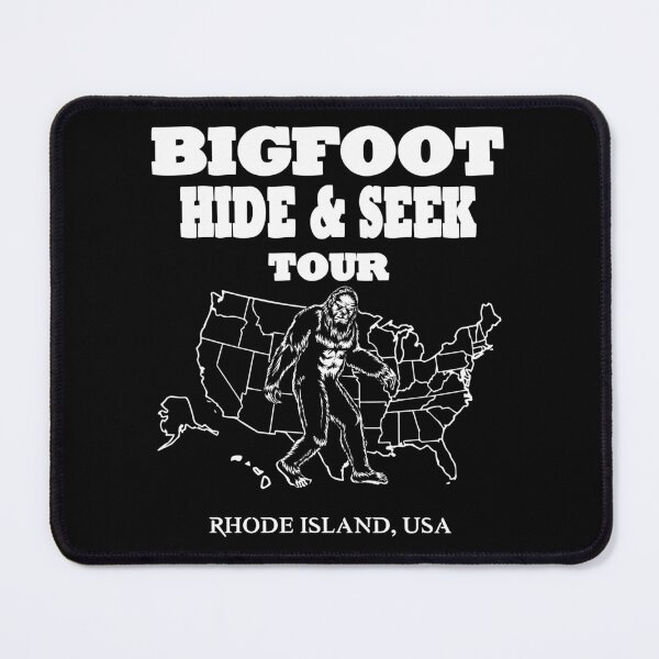 Item preview, Bigfoot Hide & Seek Concert tee RHODE ISLAND funny gift IDEA designed and sold by BRtisticDesigns.