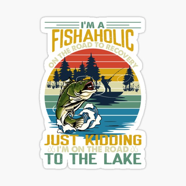 Fishing Is My Cardio , Simple Design ,Funny Quote For Fishing Lovers.  Sticker for Sale by pedrored369