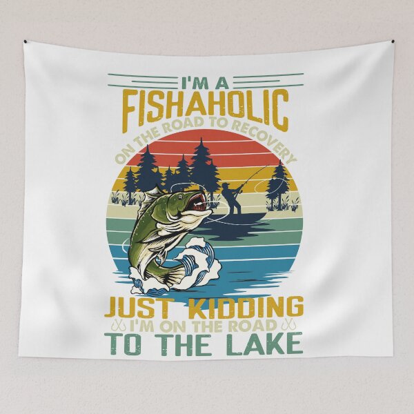 Item preview, I’m a fishaholic on the road to recovery just kidding- funny fishing quote designed and sold by Designs Of all kinds.