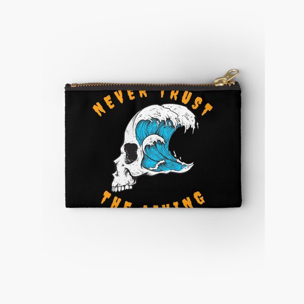 Item preview, Japanese Wave Infused Skull Never Trust The Living designed and sold by Olhado.
