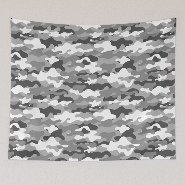 Item preview, Grey White Camo Camouflage - Am I invisible? designed and sold by Haygoodies.