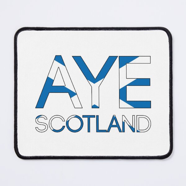 Item preview, AYE SCOTLAND, Scottish Independence Saltire Flag Text Slogan designed and sold by MacPean.