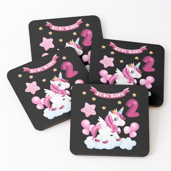 Item preview, Birthday - cute unicorn - I'm 2 - pink pink designed and sold by Shirt-Designs.