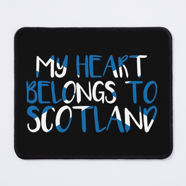 Item preview, MY HEART BELONGS TO SCOTLAND, Scottish Flag Text Slogan designed and sold by MacPean.
