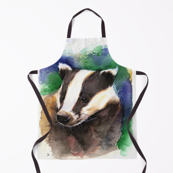 Item preview, Badger in watercolor designed and sold by Saskia Geurts-Kaagman.