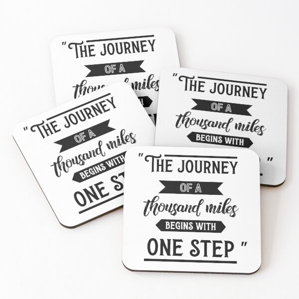 Item preview, The journey of a thousand miles begins with one step designed and sold by Black Maverik Estore.
