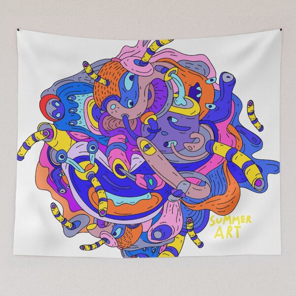 Item preview, summer fun art psycedelic designed and sold by workdivision.