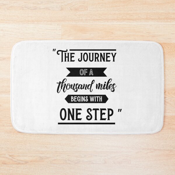 Item preview, The journey of a thousand miles begins with one step designed and sold by Black Maverik Estore.