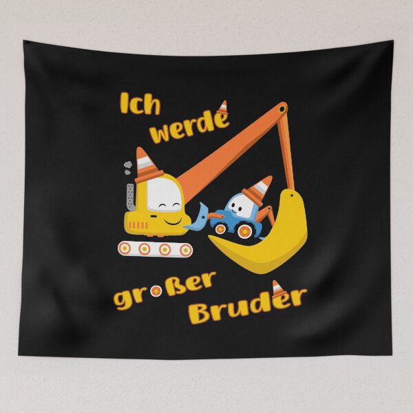 Item preview, I'm going to be a big brother - excavator and tractor designed and sold by Shirt-Designs.