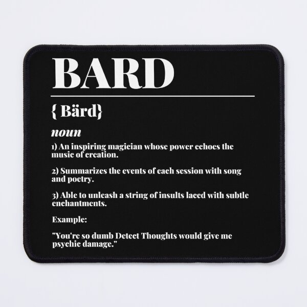 Aperçu de l'œuvre Classe de définition DnD Bard créée et vendue par ToplineDesigns.