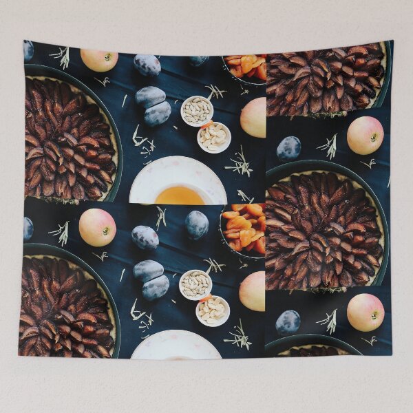 Item preview, Photo artwork: Plum Pie, Fruits, Tea cup designed and sold by GrayCatGraphics.