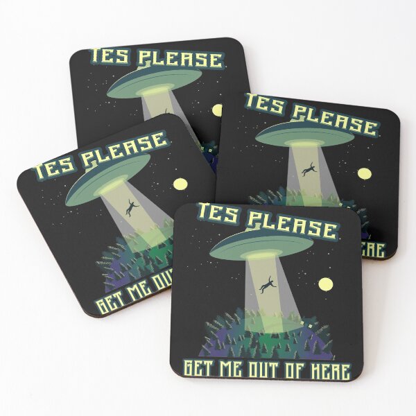 Item preview, UFO - Alien - Yes Please, Get Me Out Of Here designed and sold by Shirt-Designs.