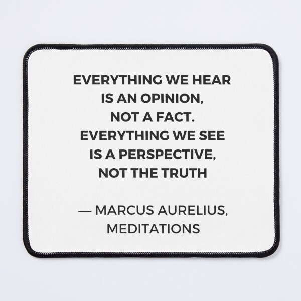 Item preview, Stoic Inspiration Quotes - Marcus Aurelius Meditations - Everything we hear is an opinion not a fact designed and sold by Inspirationmotivation.