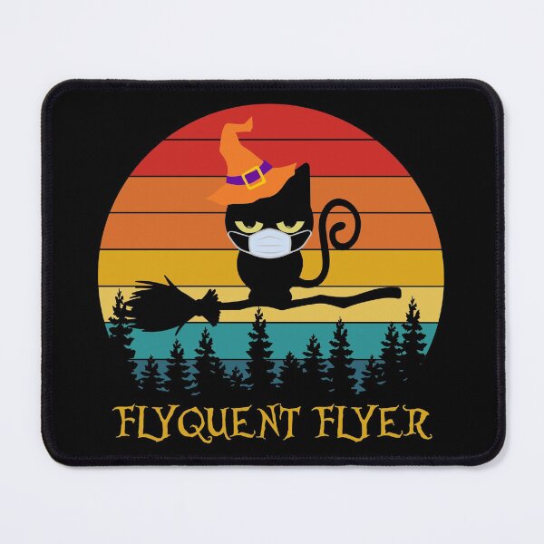 Item preview, Flyquent Flyer Halloween black cat facemask design designed and sold by BRtisticDesigns.
