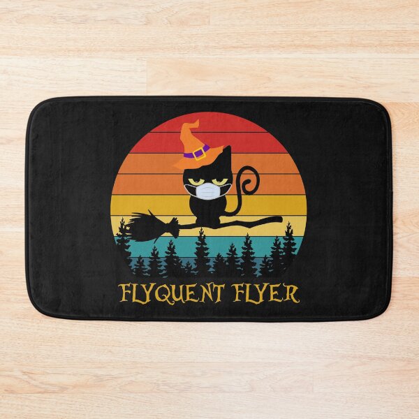 Item preview, Flyquent Flyer Halloween black cat facemask design designed and sold by BRtisticDesigns.