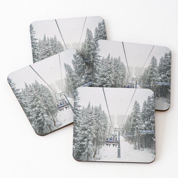 Item preview,  cable car through snowy forest designed and sold by psychoshadow.