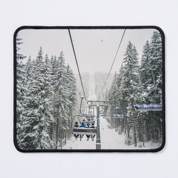Item preview,  cable car through snowy forest designed and sold by psychoshadow.