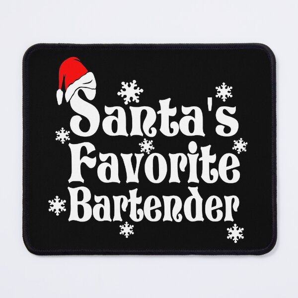 Item preview, Santa's Favorite Bartender-gift for men & women who tend bar designed and sold by BRtisticDesigns.