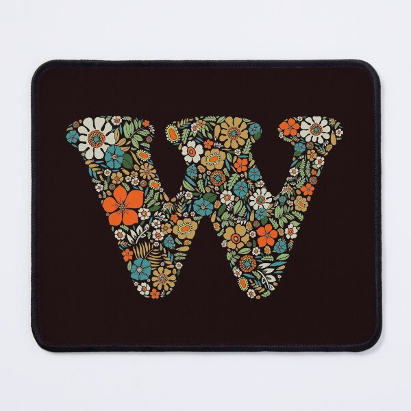 Item preview, Hippie Floral Letter W designed and sold by zeljkica.
