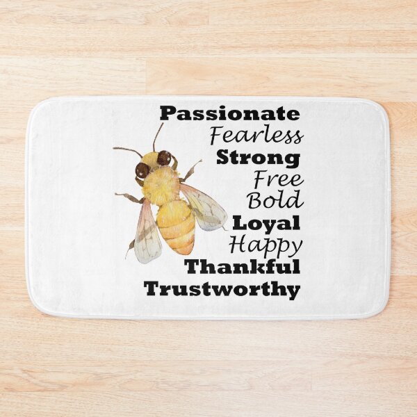 Item preview,  Bee passionate, fearless, strong, free, bold, loyal, happy, thankful. designed and sold by DesignedBySnip.