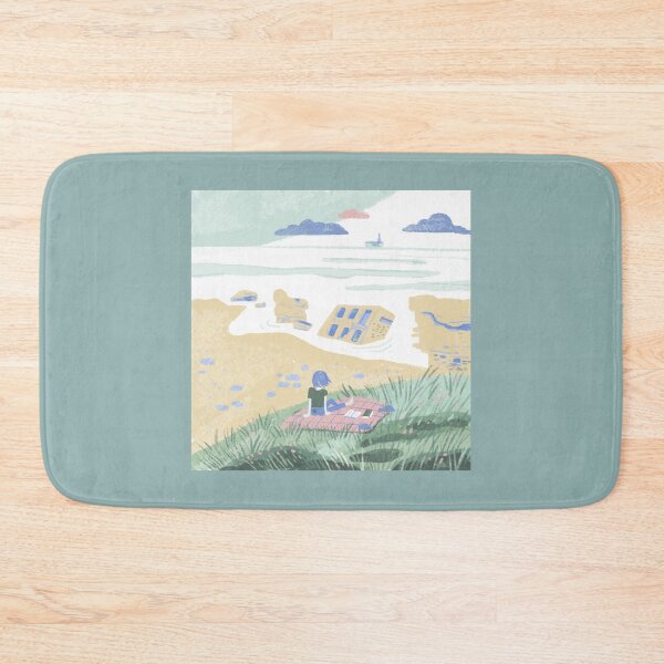 Item preview, Girl Watching the sea on the beach designed and sold by wakusei-design.