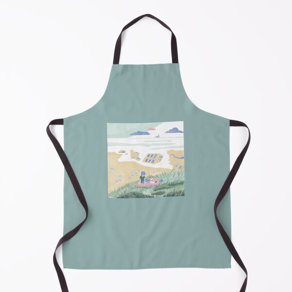 Item preview, Girl Watching the sea on the beach designed and sold by wakusei-design.