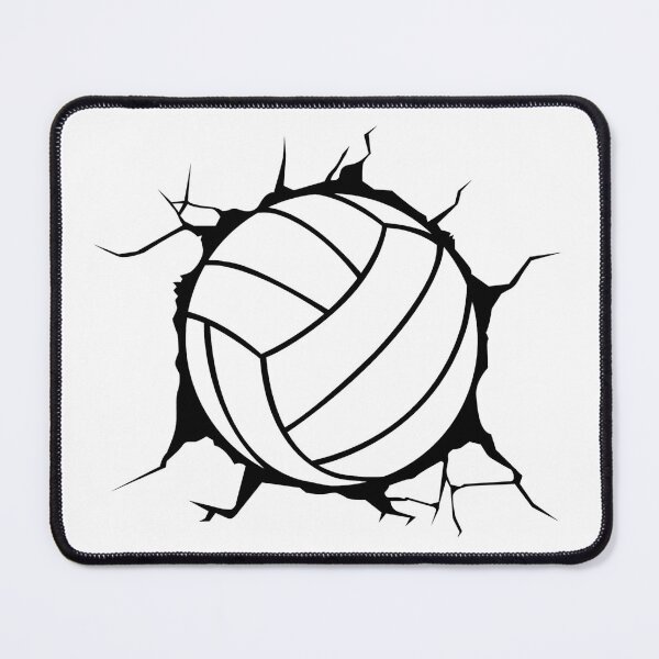 Item preview, Volleyball smashing through wall design gift for volleyball players or coaches designed and sold by BRtisticDesigns.