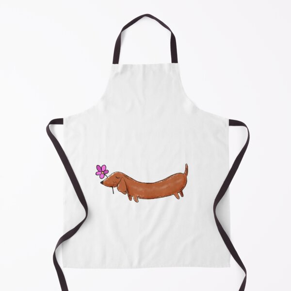 Item preview, red dachshund, flower designed and sold by shirtscom.