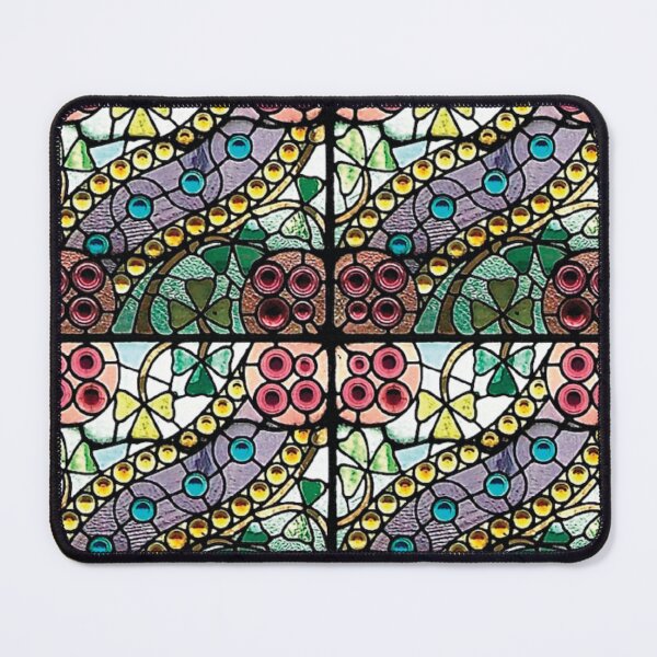 Item preview, Purple Pink Green Modern Stained Glass Tiles  designed and sold by headpossum.