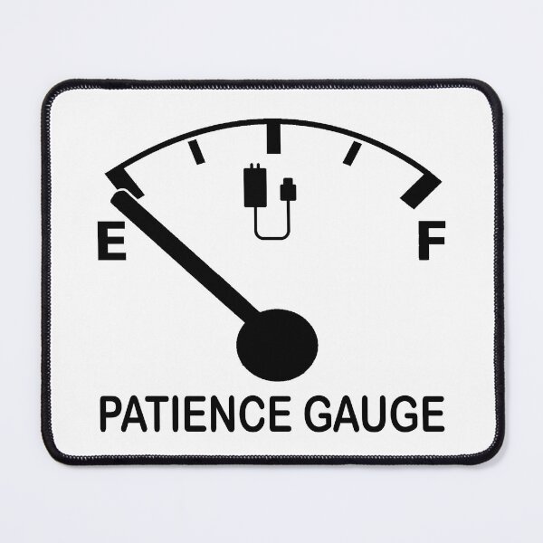 Item preview, Patience Gauge Empty designed and sold by headpossum.