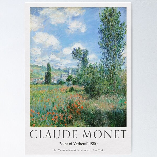 Aperçu de l'œuvre Vue de Vétheuil, Impressionnisme - Monet créée et vendue par Julie Stubbs.