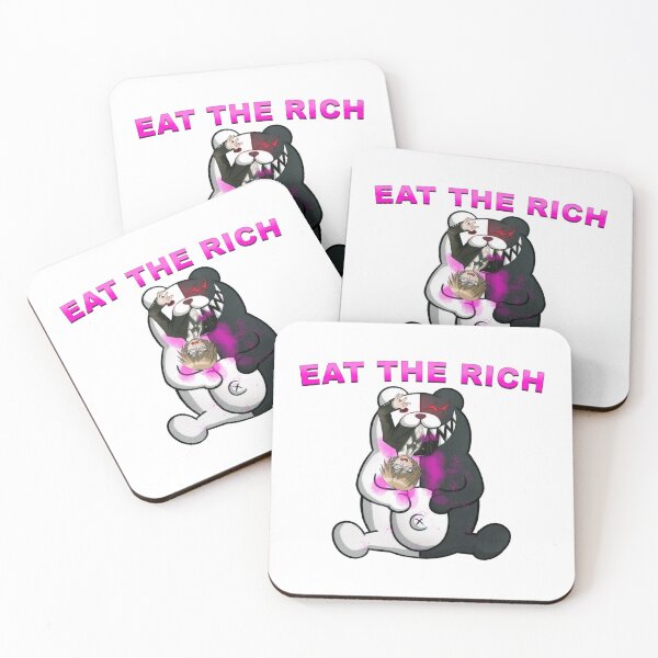 Item preview, Monokuma eating the rich designed and sold by porcelainstain.