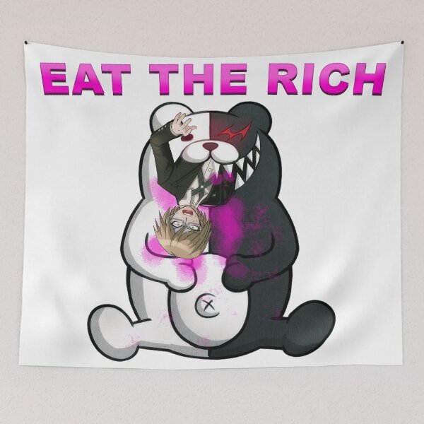 Item preview, Monokuma eating the rich designed and sold by porcelainstain.