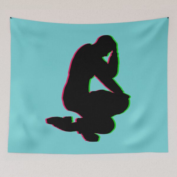 Item preview, The Silhouette Of A Man Kneeling designed and sold by Phantasmal-2-do.