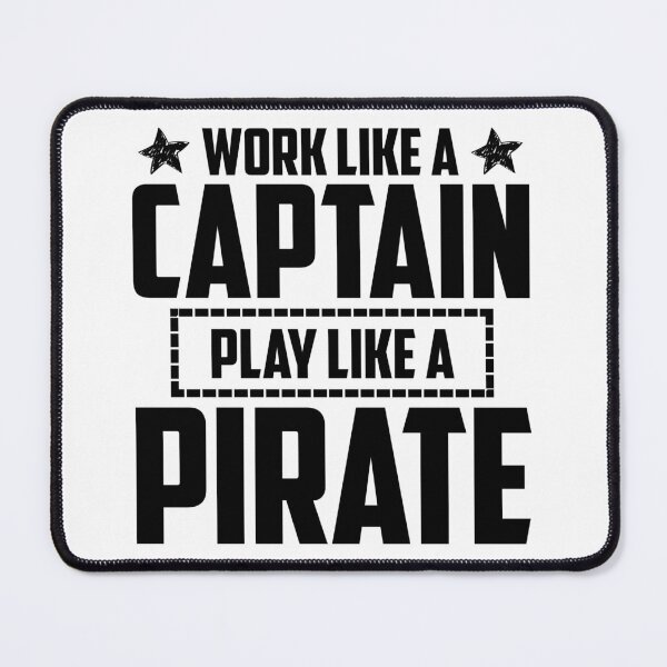 Item preview, Work LIke a Captain, Party Like a Pirate funny gift idea for boat owners or pirate lovers designed and sold by BRtisticDesigns.