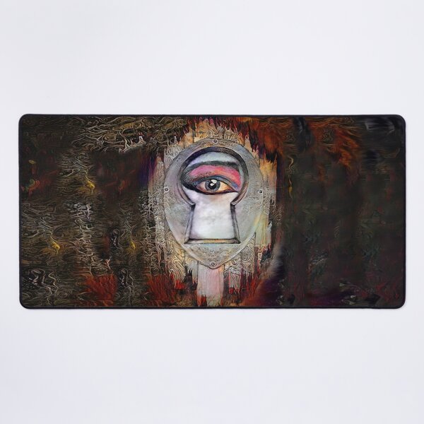 Item preview, Siouxsie Eye | Surreal Goth Art | Surreal Goth Eye | Surrealist Horror Drawing | Creepy Keyhole | TM11 designed and sold by triciakitty.