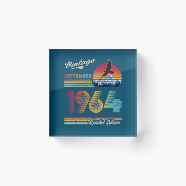 Item preview, September 1964 Birthday designed and sold by GreenSplash.