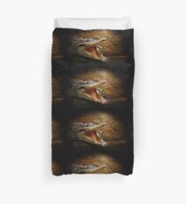 Crocodile At Amaru Duvet Cover