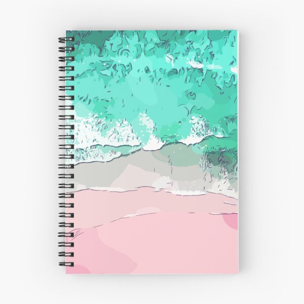 Item preview, Pink beach illustration art designed and sold by MoveRama.