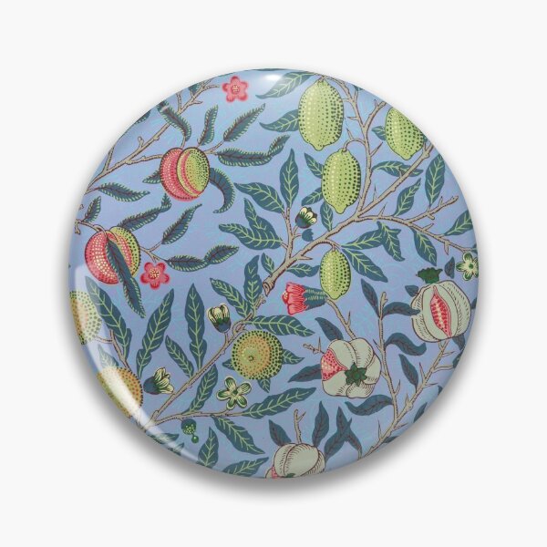 Item preview, Abstract Blue Pattern With Blossoms And Fruits designed and sold by FoxCodeCreation.